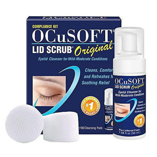 OCuSOFT Lid Scrub Eyelid Cleanser Compliance Kit, Original, 1 Kit
