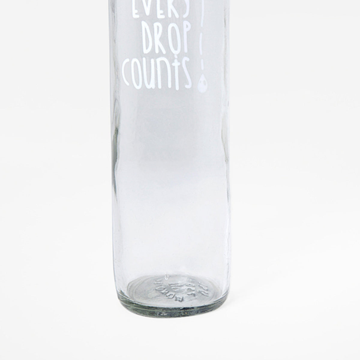 Drop Glass Water Bottle with Ceramic Stopper | Airtight Clear Bottle