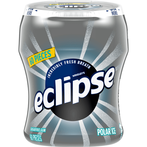 Eclipse Polar Ice Sugar Free Chewing Gum Bulk Pack, 60 Ct Bottle