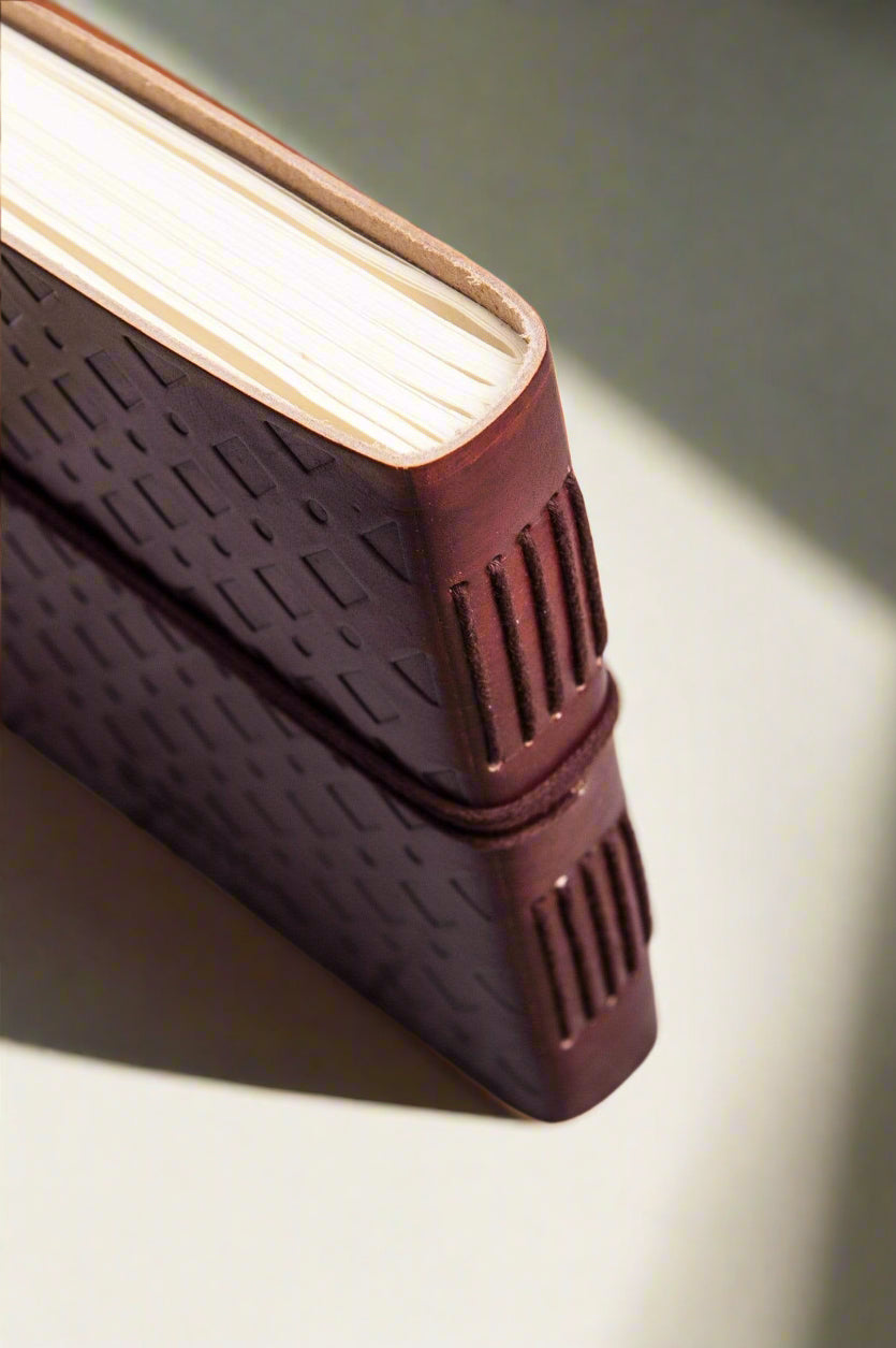Compass 7x7 Artist Handmade Leather Journal
