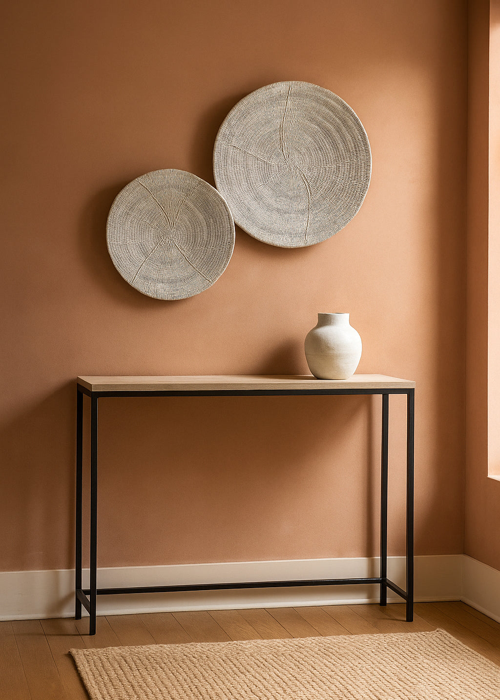 White Washed Makenge Basket