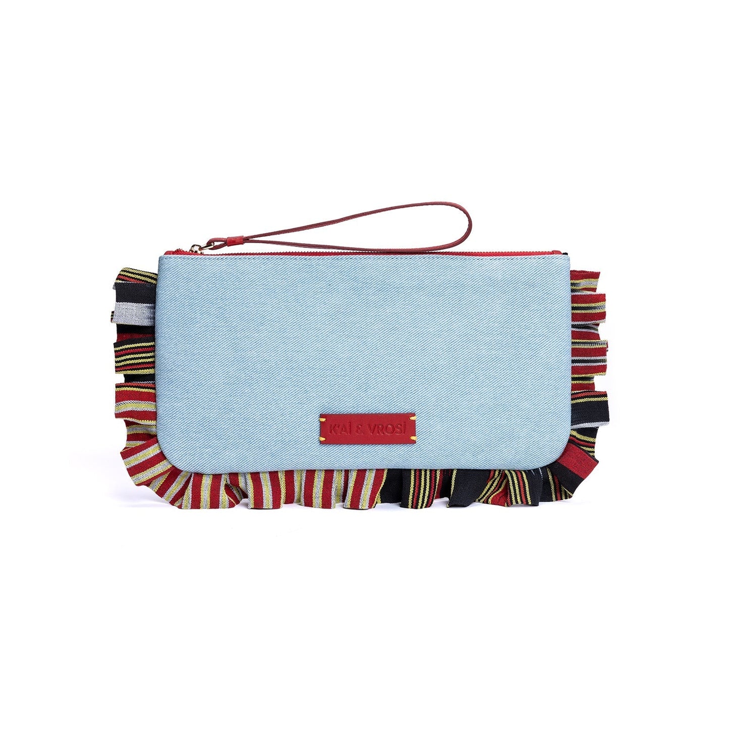 Medi - Light Denim Clutch Bag