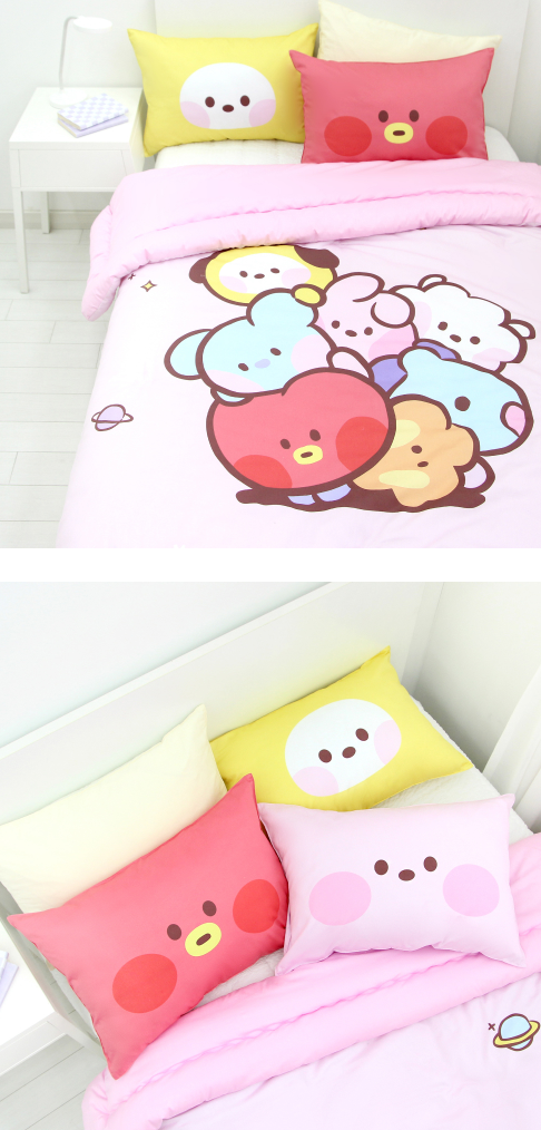 BT21 Minini Face Pillow Cover