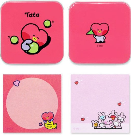 BT21 Minini Tin Case Memo Pad