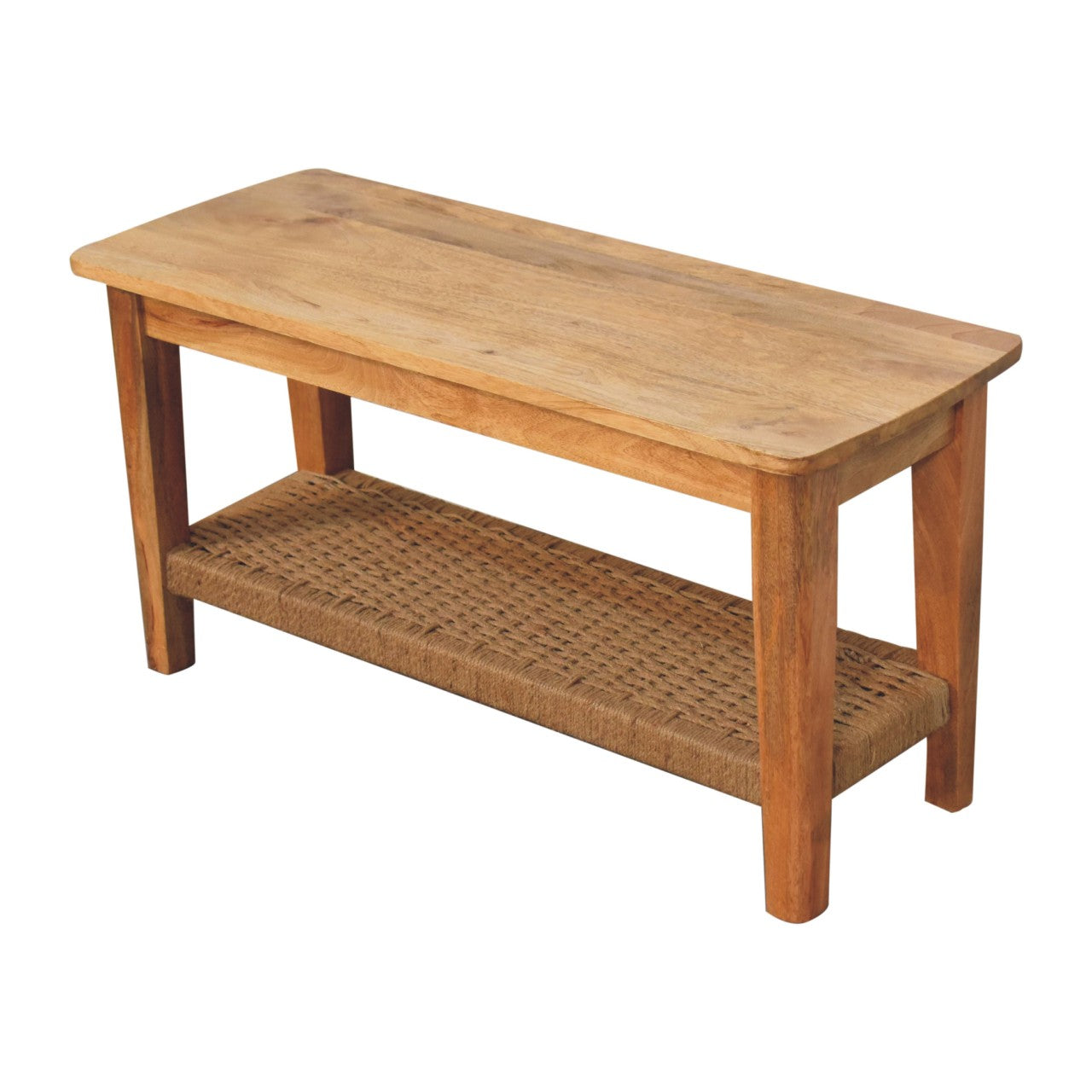 Rope Coffee Table, Open Shelf