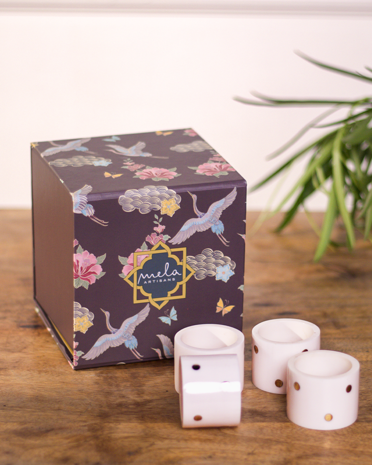 Sitara Handcrafted Napkin Ring Gift Box Set