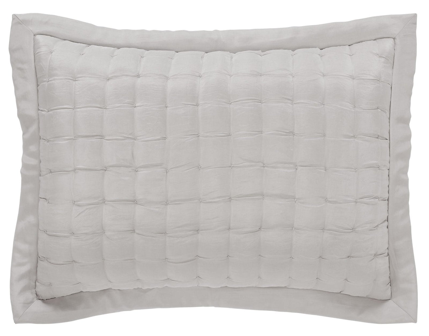 Madison Hand Pinched Silk Quilt Sham - Clearance