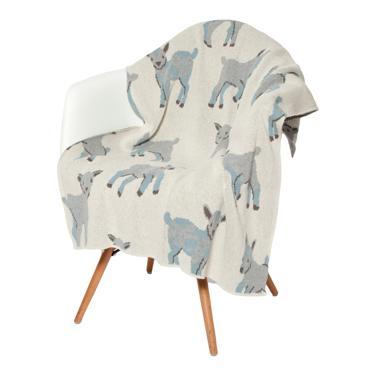 Baby Goat - Cotton Knit Blanket