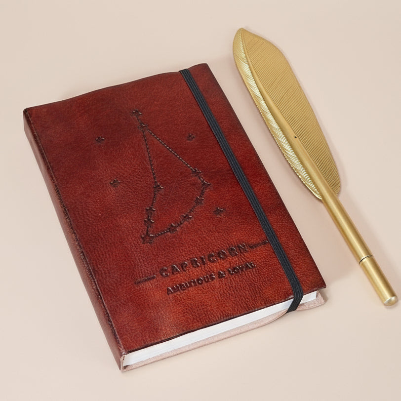Astrology Zodiac Handmade Leather Journal