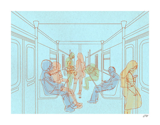 Subway Print by Stephanie Browne