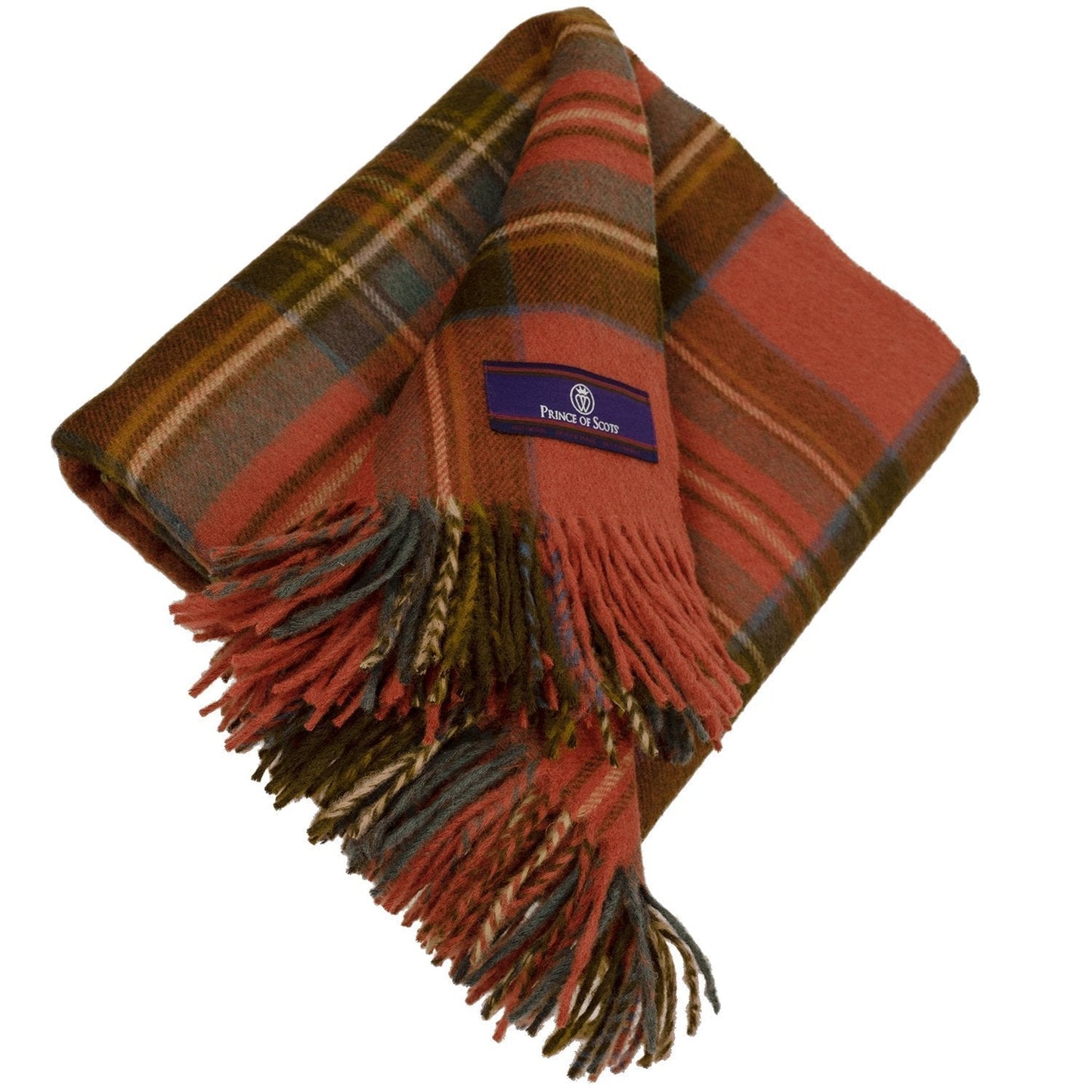 Prince of Scots Merino Wool Throw ~ Antique Royal Stewart ~