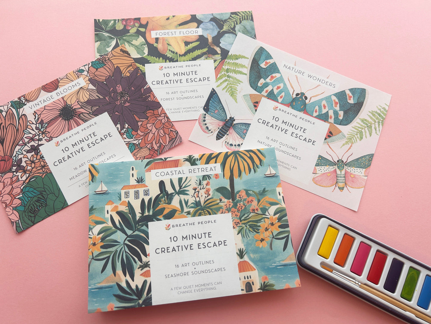 10 Minute Creative Escape Art Book — Nature Wonders
