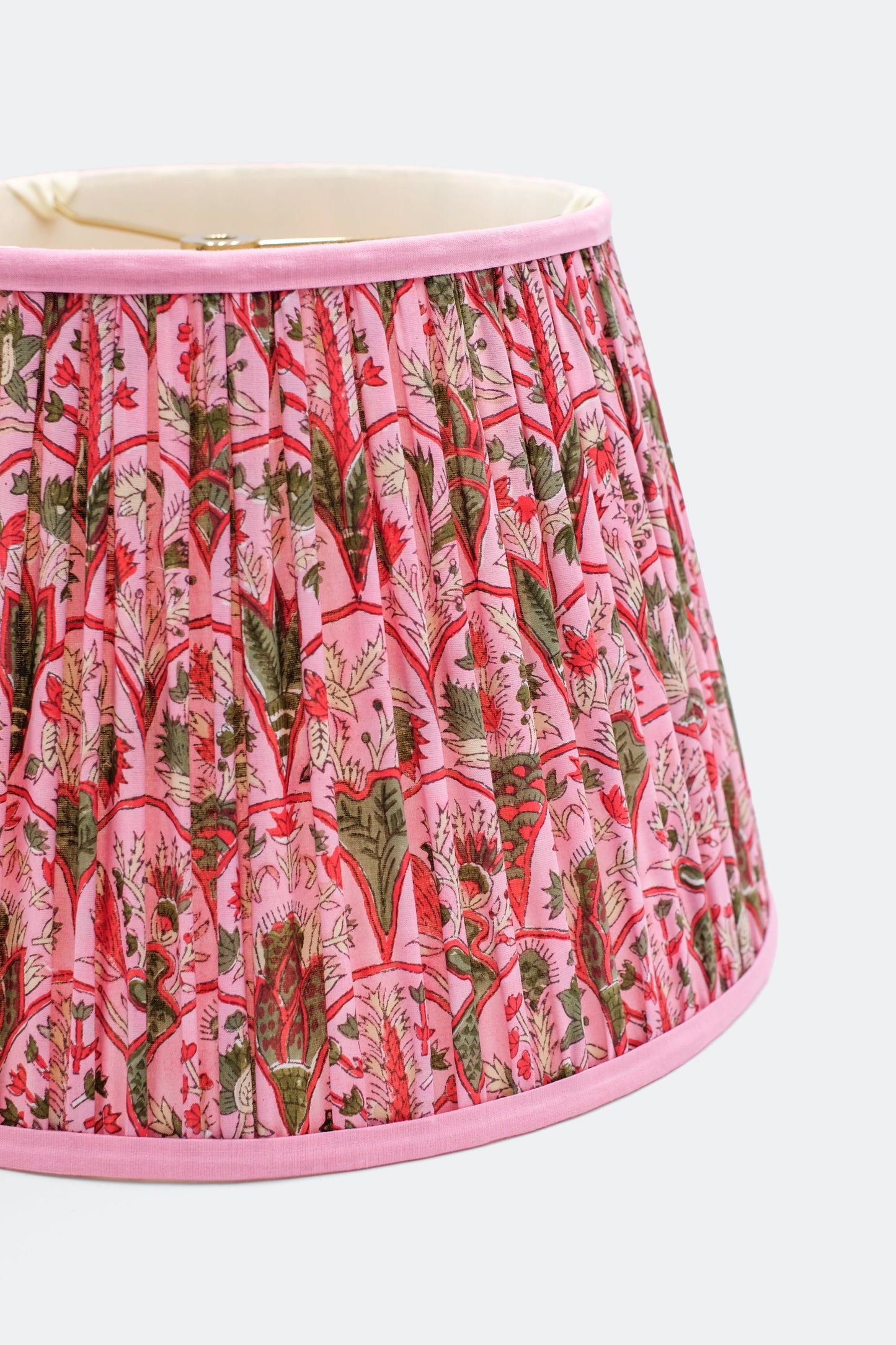 14” Pleated Empire Lampshade — Blockprint