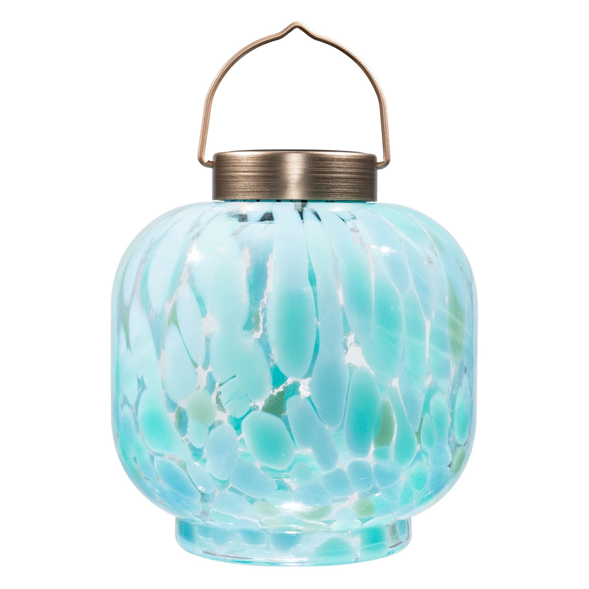 Cabin Solar Lantern 8" Handblown Glass