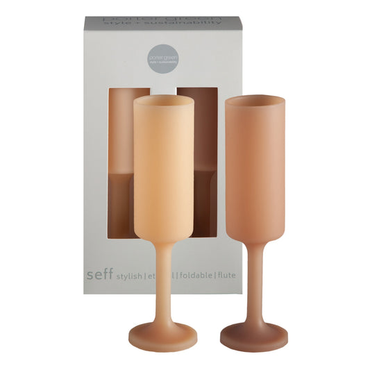 wheat + oat | seff | silicone unbreakable champagne flute