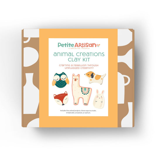 Kids Animal Clay Kit, 4 Project Art Kit