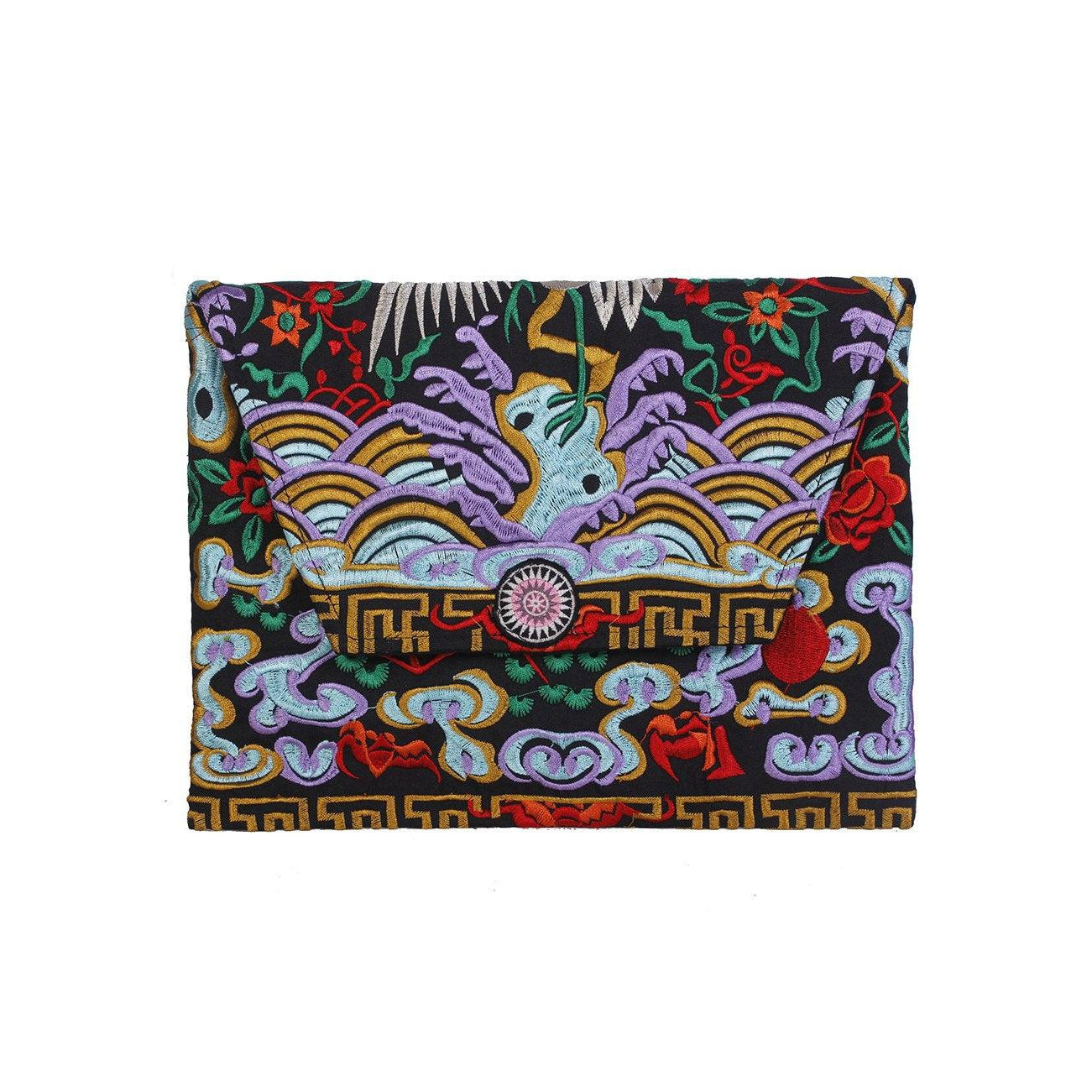 Embroidered Envelope Clutch | iPad Bag - Thailand