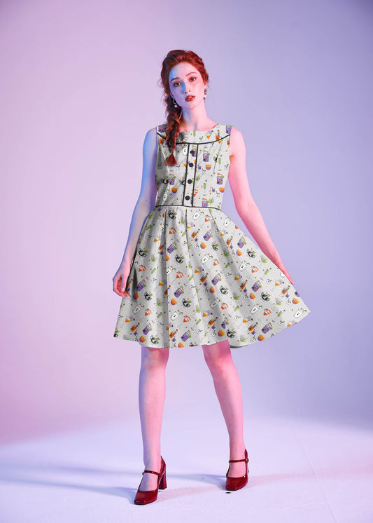 Elizabeth Dress in Witches Brew