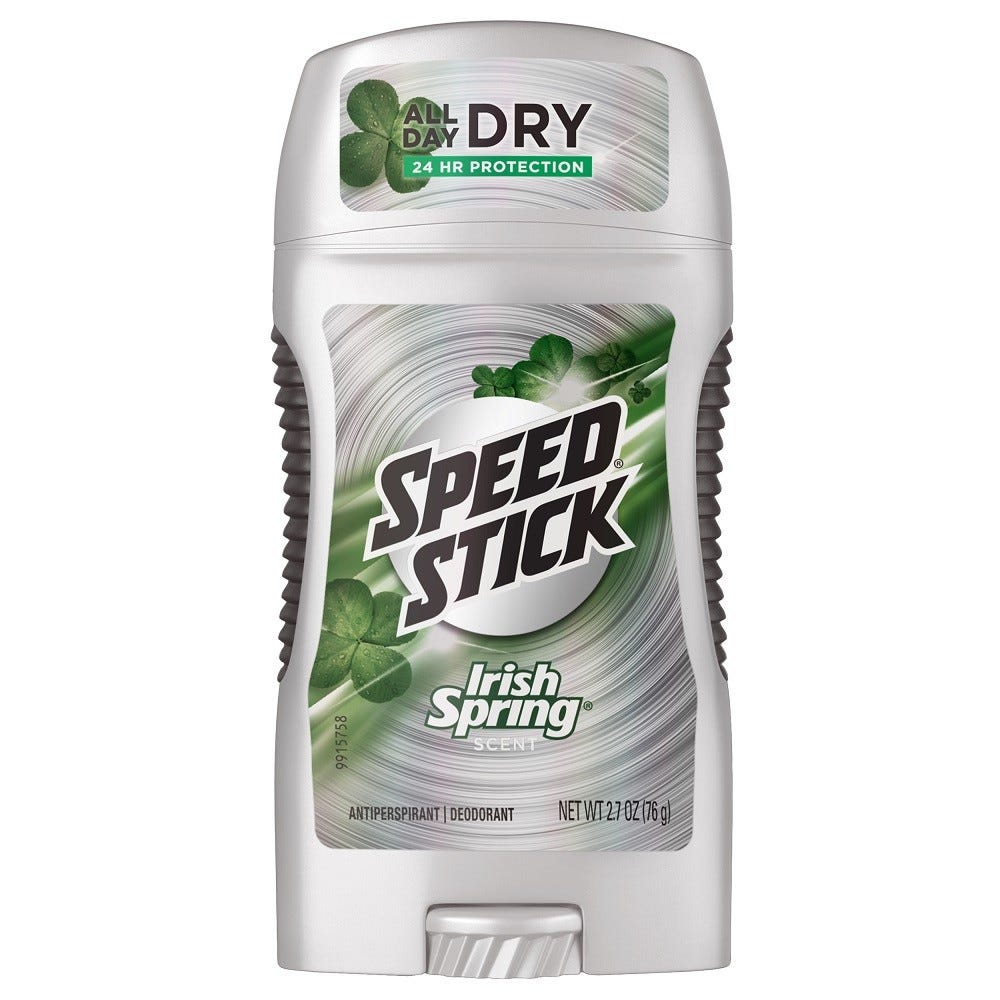 Speed Stick Original Irish Spring Antiperspirant Deodorant 2.7 Oz