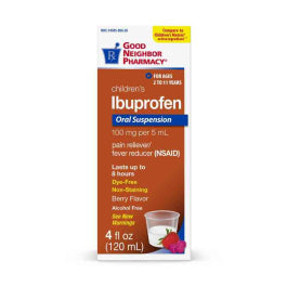 Good Neighbor Pharmacy GNP Ibuprofen Suspension Dye Free Berry 4 Oz