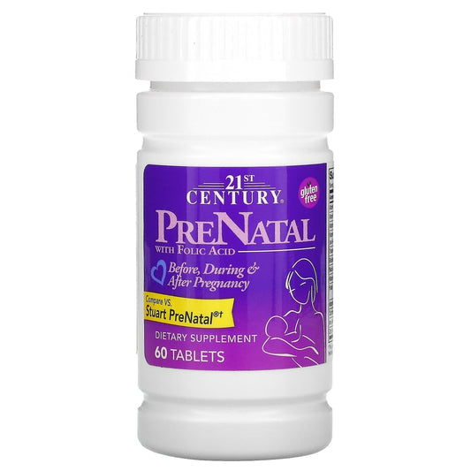 21st Century Prenatal With Folic Acid 60 Tablets