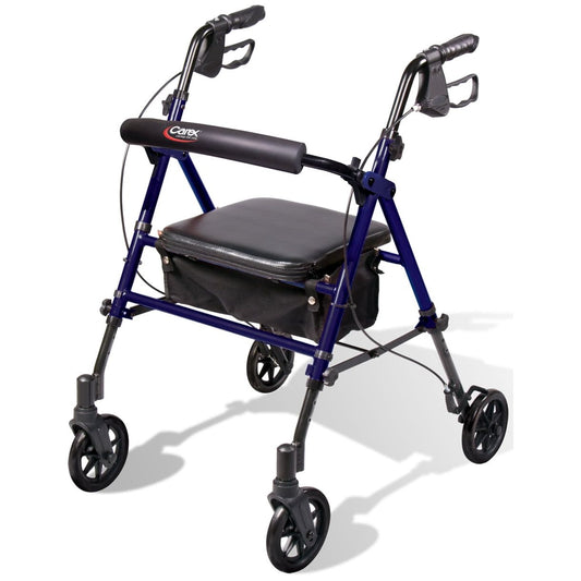 Carex Health Brands Rolling Walker, Step N' Rest