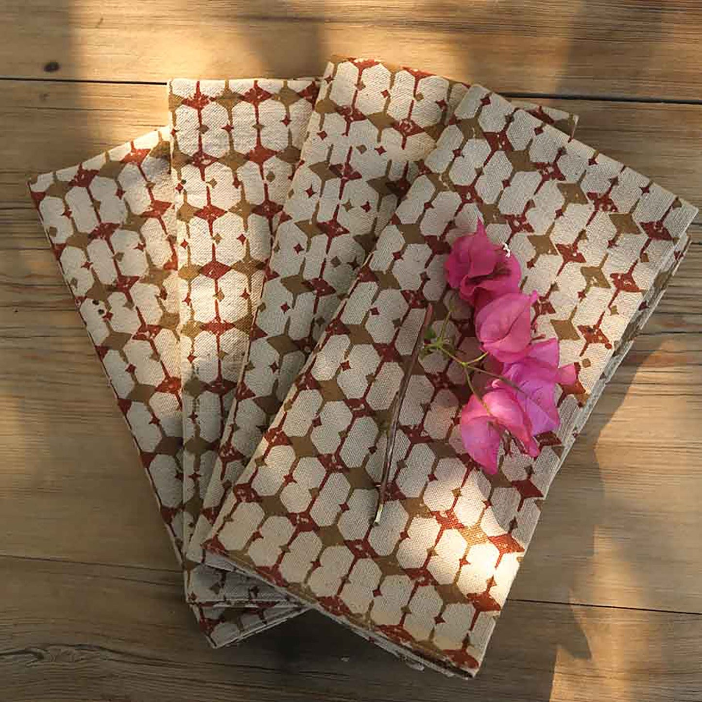 Sustainable Dinner Napkins (Set of 4) - Golden Hour