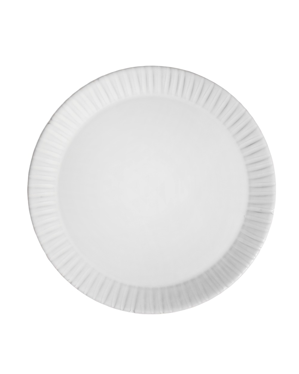 Lines Dinner Plates in Milk White - Set of 4