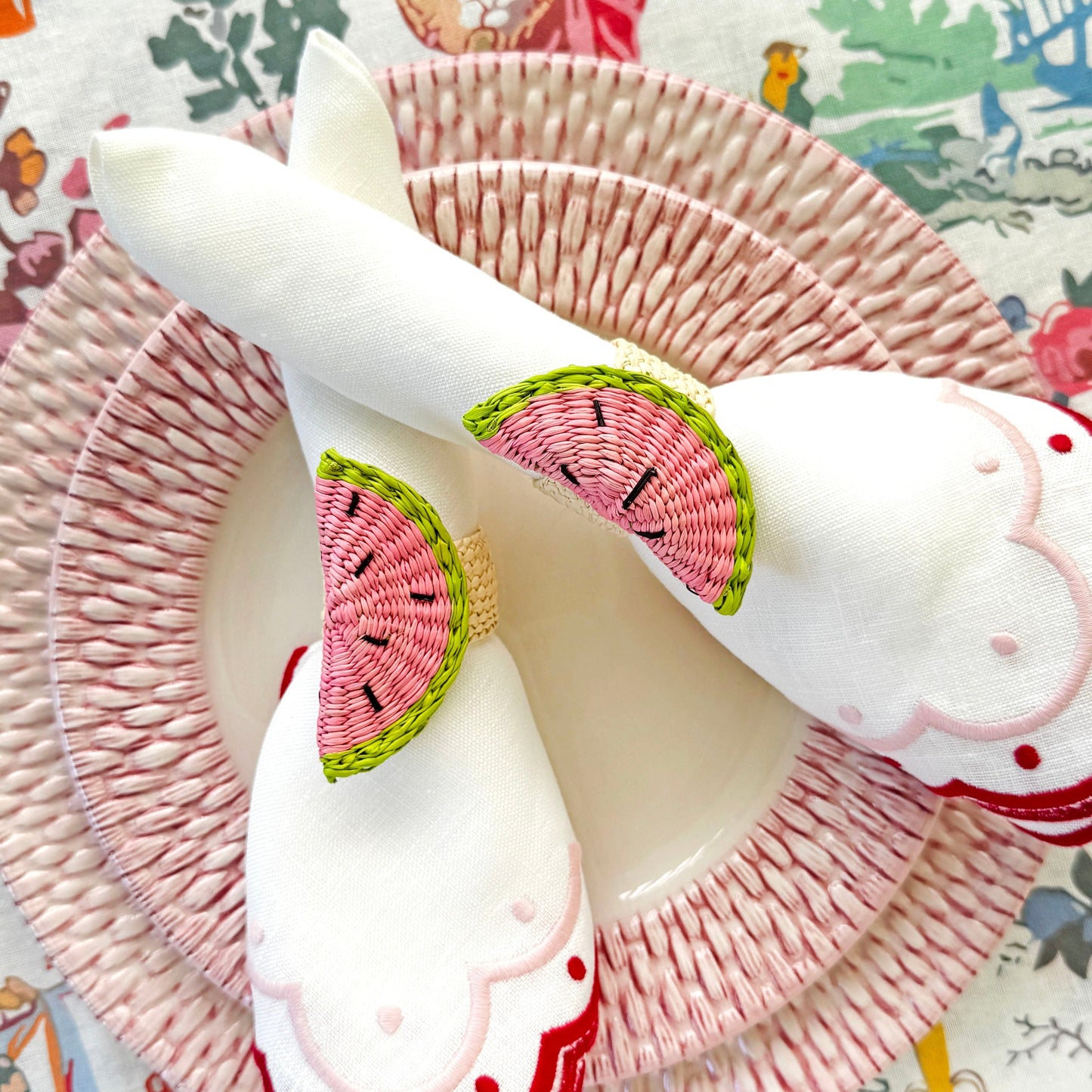 Watermelon napkin ring (set of 4)