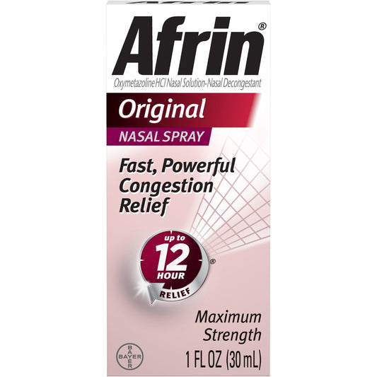 Afrin Nasal Spray, Maximum Strength, Original