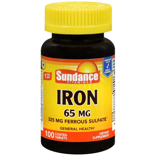 Sundance Vitamins Iron 65 Mg 100 Coated Tablets
