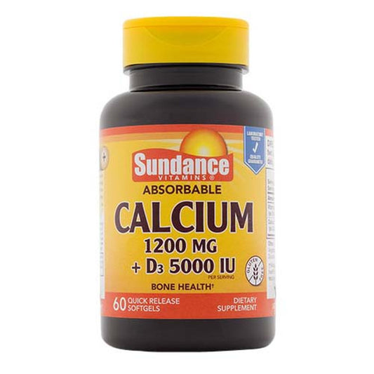 Sundance Absorbable Calcium + D3, 60 Quick Release Softgels