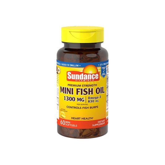 Sundance Vitamins Mini Fish Oil 1300 Mg, Natural Lemon Flavor