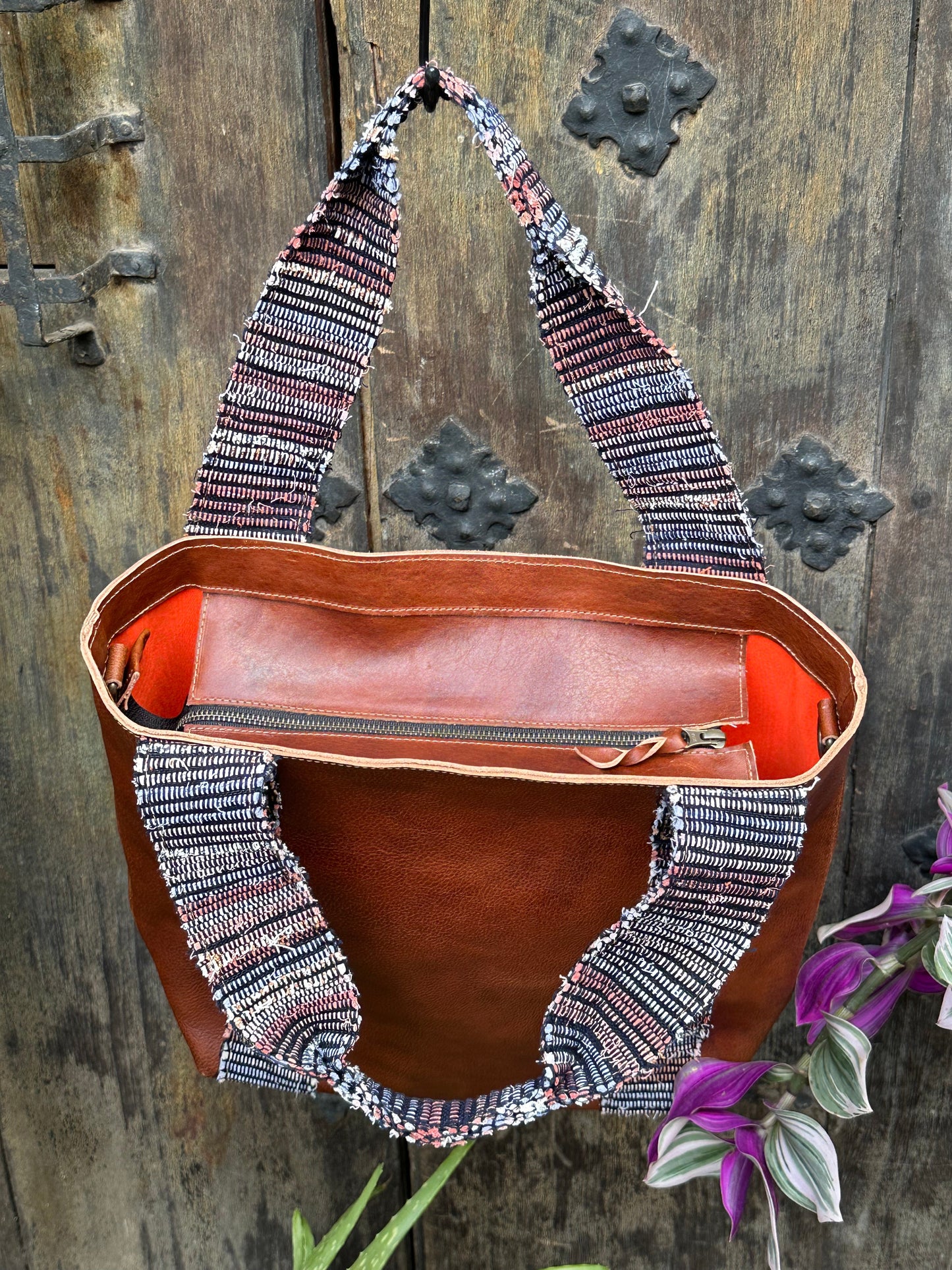 Wanderer Tote - Woven and Tan