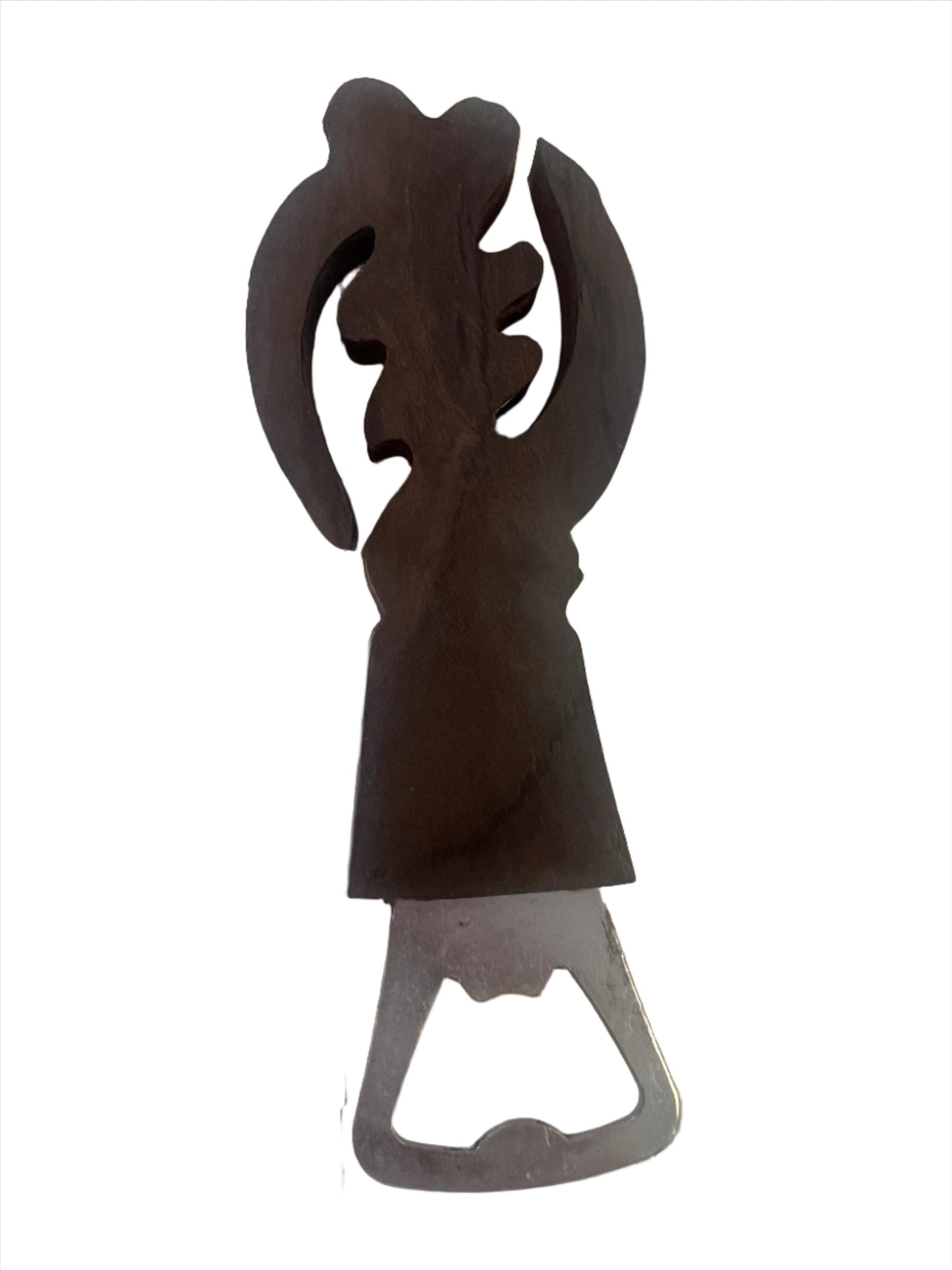 Handcarved Wooden Bottle Opener