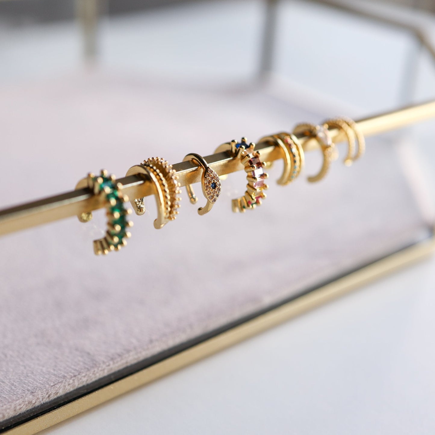 Ear Cuff 3 Row Crystal