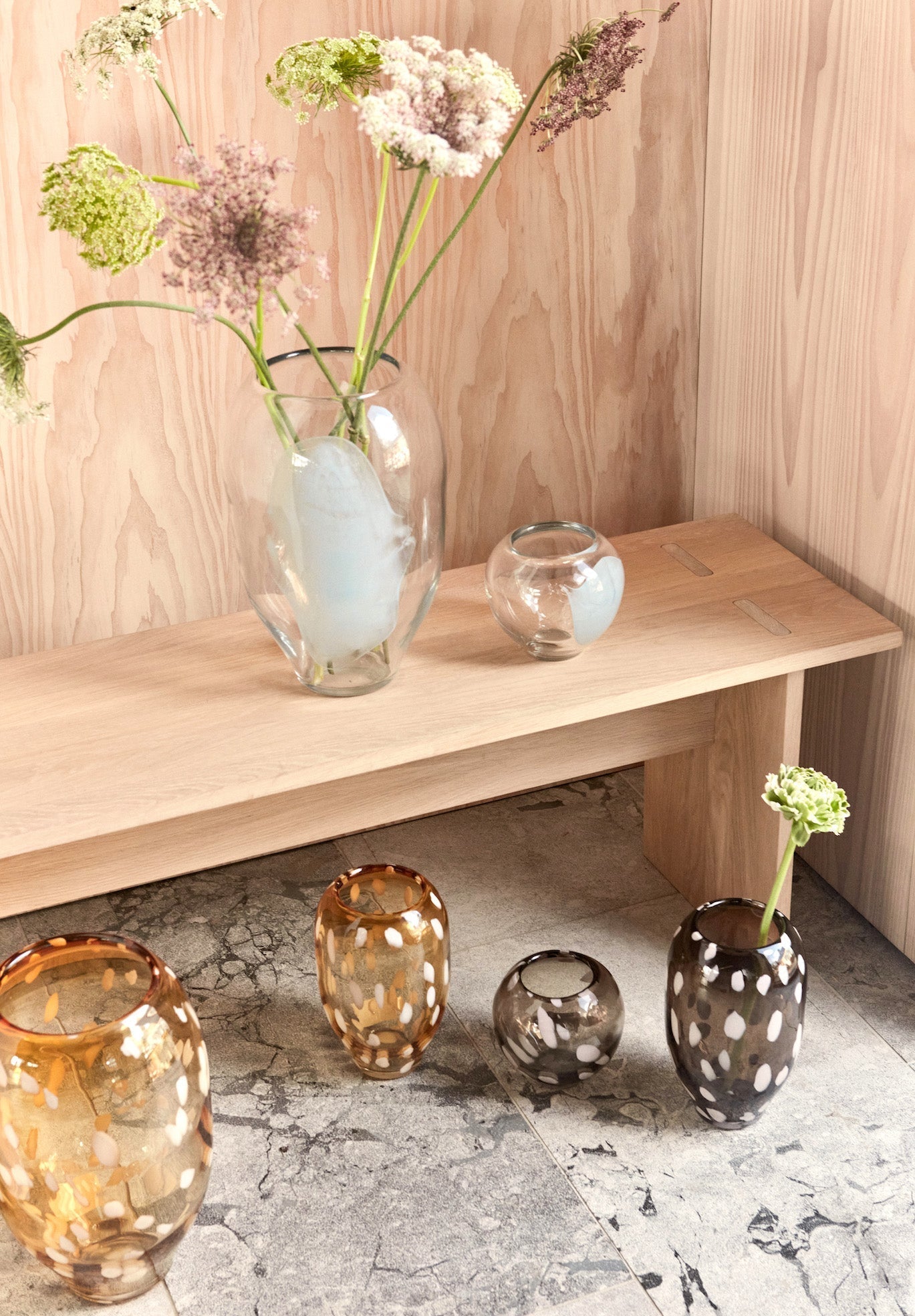 Jali Small Vase in Ice Blue