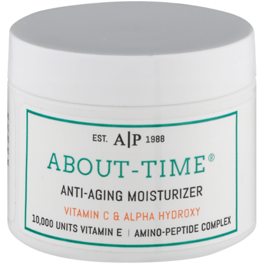 About Time Anti-aging Moisturizer, Vitamin C & Alpha Hydroxy Cream 2.2oz