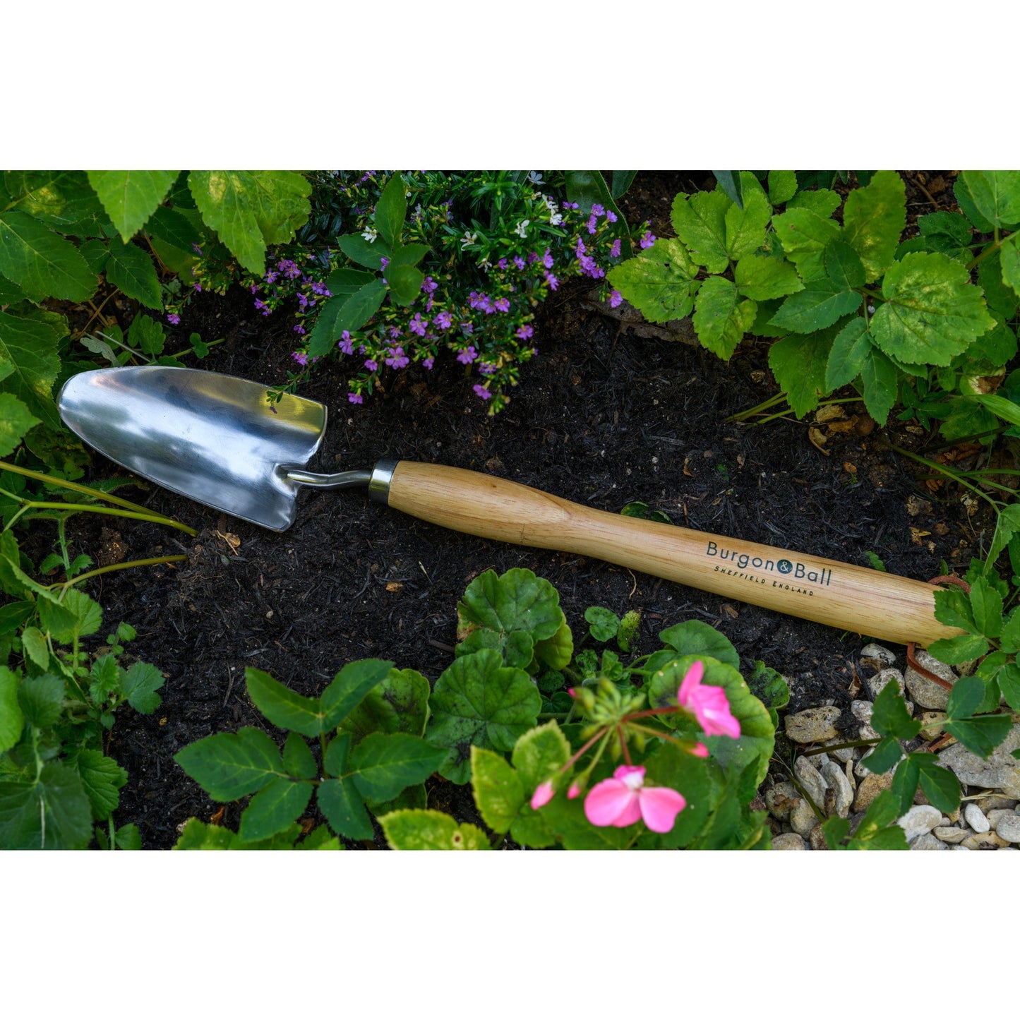 Burgon & Ball® Mid-Handled Stainless Steel Trowel, RHS Endorsed