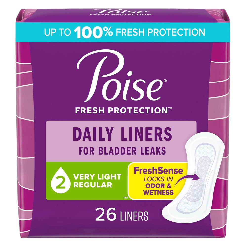 Poise Panty Liners, Light Absorbency