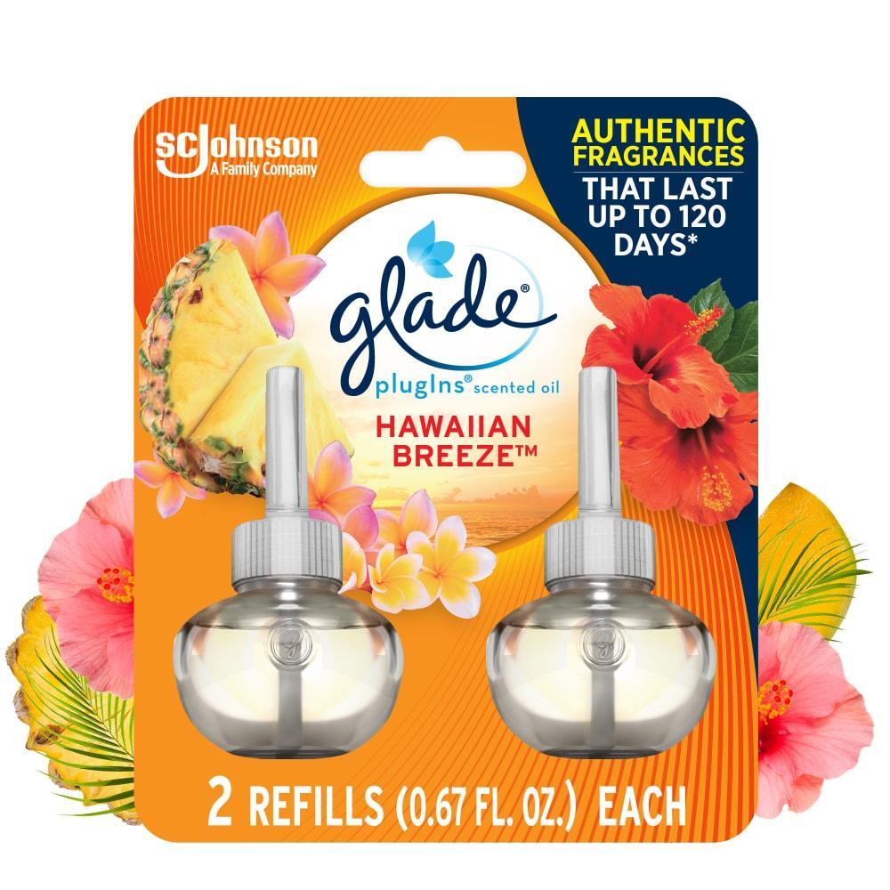 Glade PlugIns Scented Oil Refills Air Freshener Hawaiian Breeze