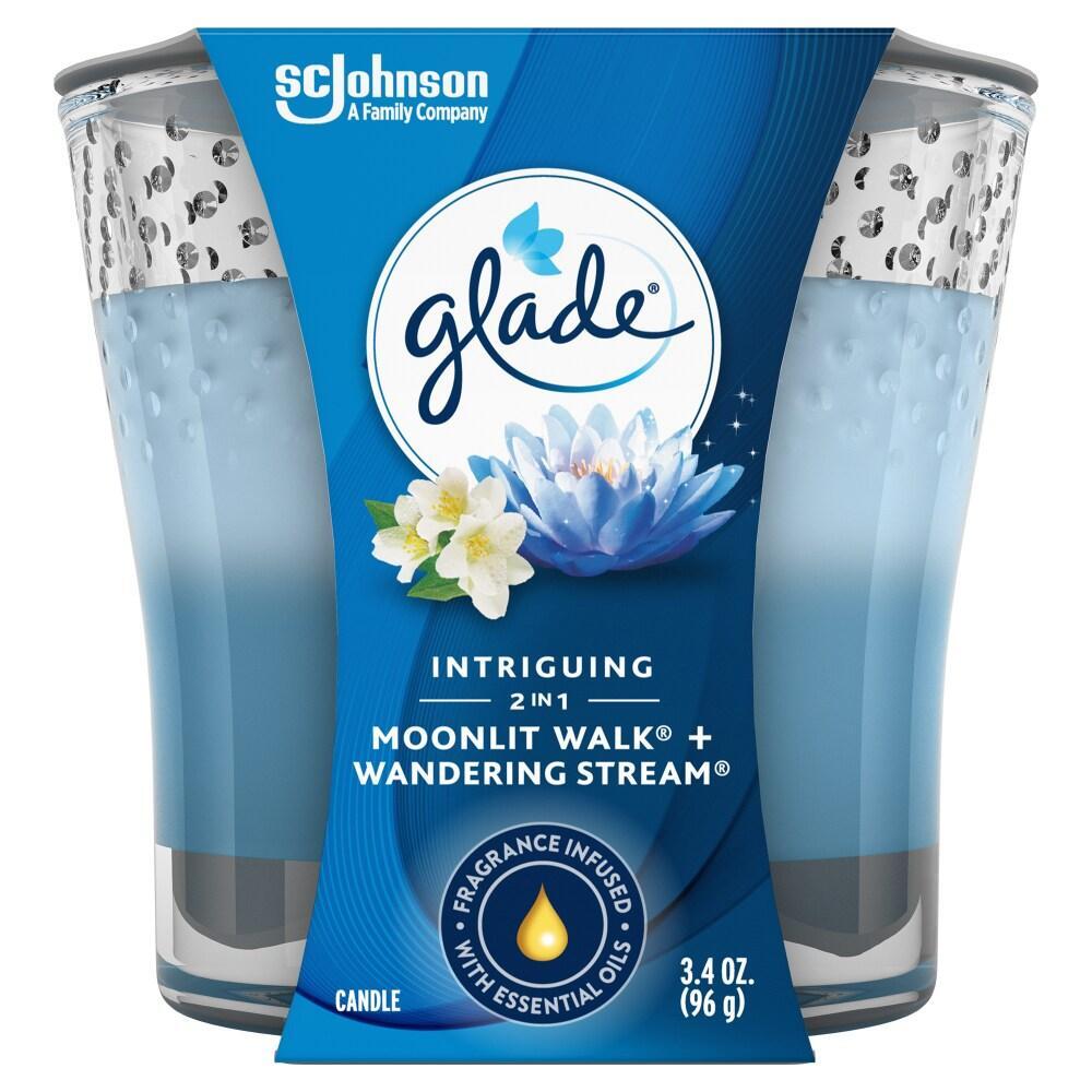 Glade Candle, 2 In 1, Moonlit Walk, Wandering Stream