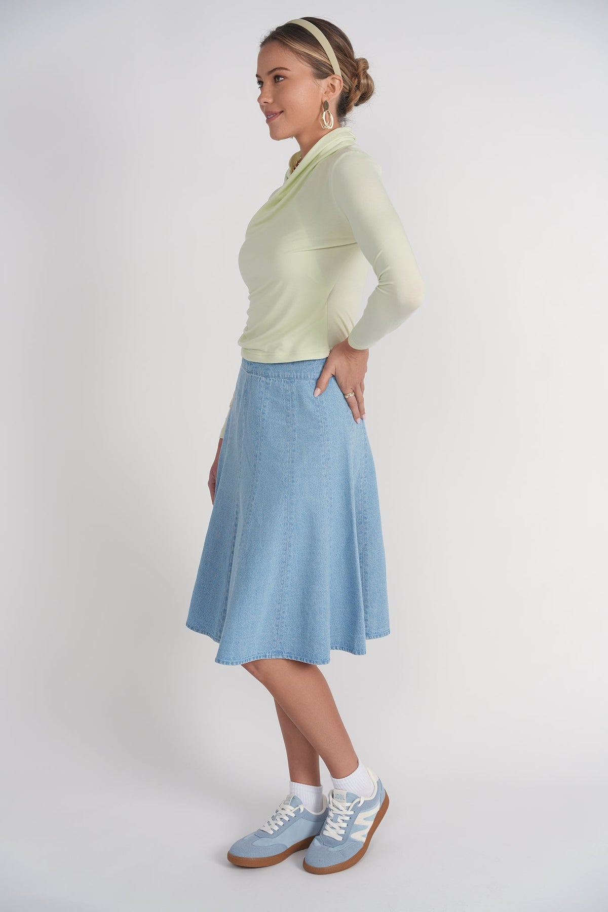 Yael Cotton Top- Lime
