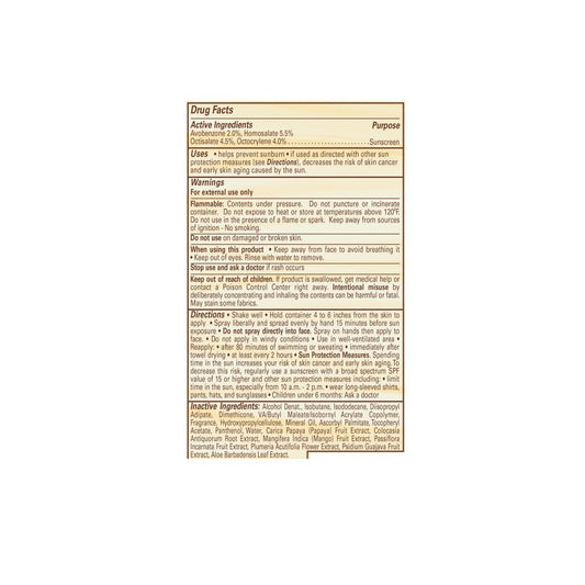 Hawaiian Tropic Silk Hydration Sunscreen, Weightless, Clear Spray, Broad Spectrum SPF 30