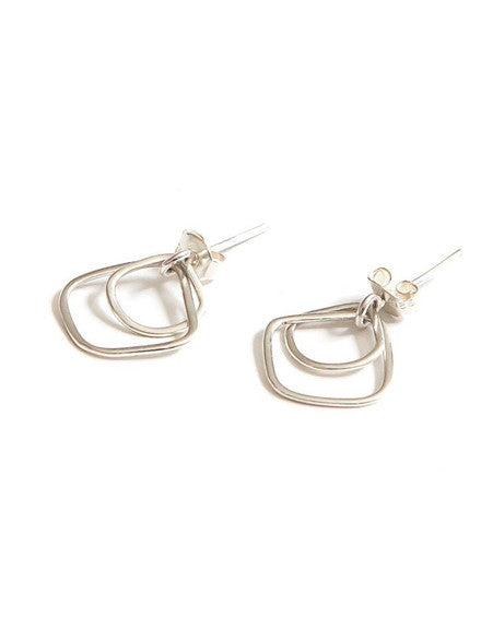Hail Storm Sterling Stud Earrings