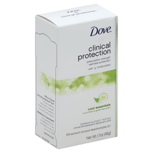 Dove Clinical Protection Antiperspirant Deodorant Cool Essentials 1.7 Ounce