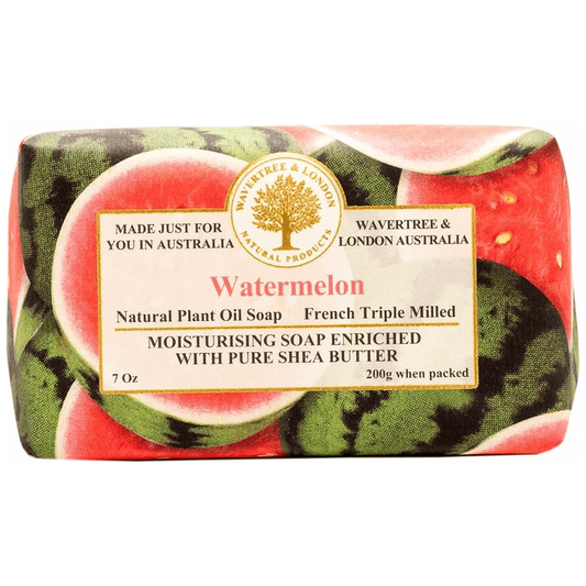 Wavertree & London Watermelon French Tripled Milled Bar Oil Soap 7 Oz