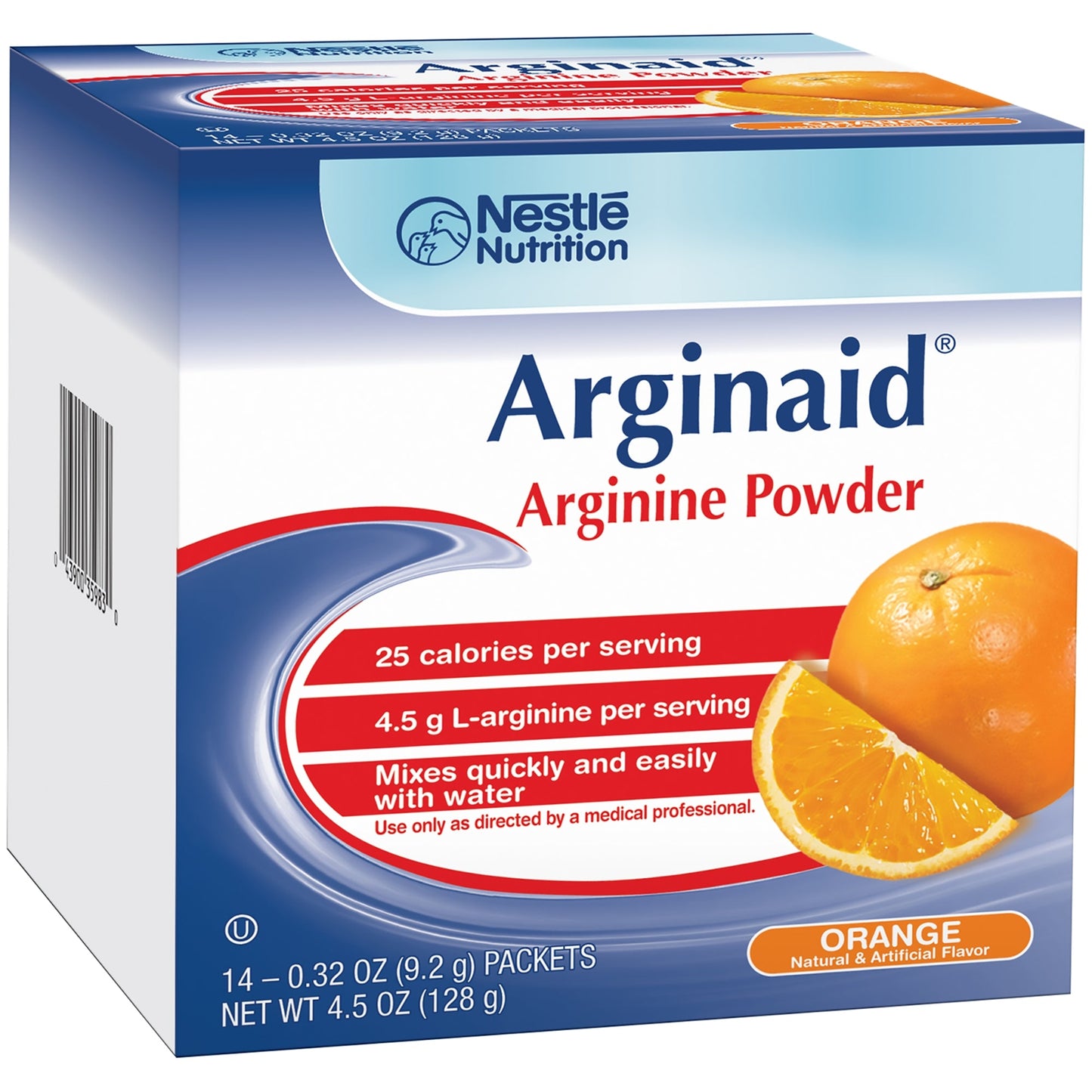 Arginaid Nestle Arginine Orange Powder Packets .32oz