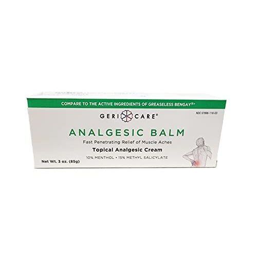 GeriCare Topical Analgesic Cream - Fast And Penetrating Pain Relief For Minor Backache