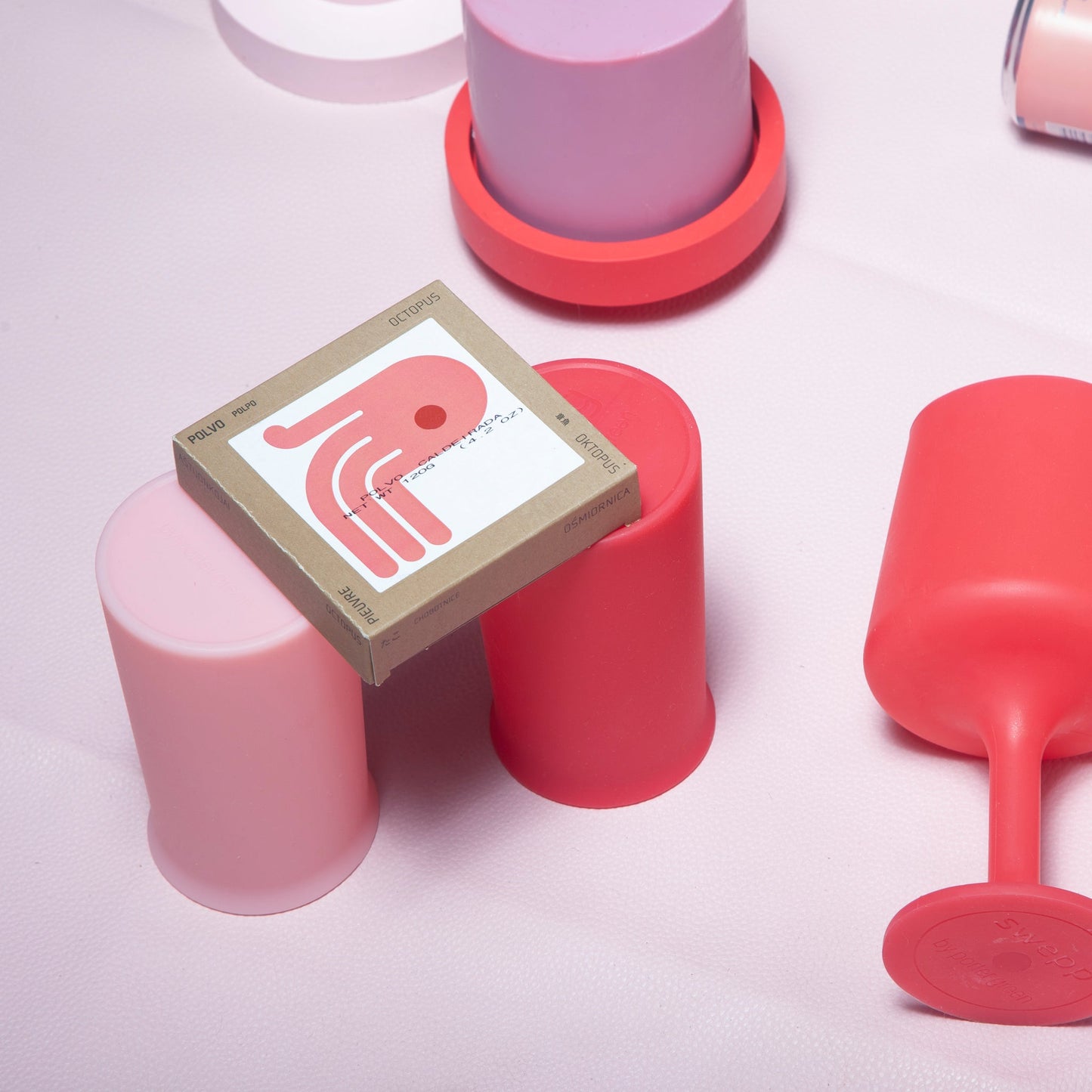cherry + blush | stegg | silicone unbreakable highball glasses